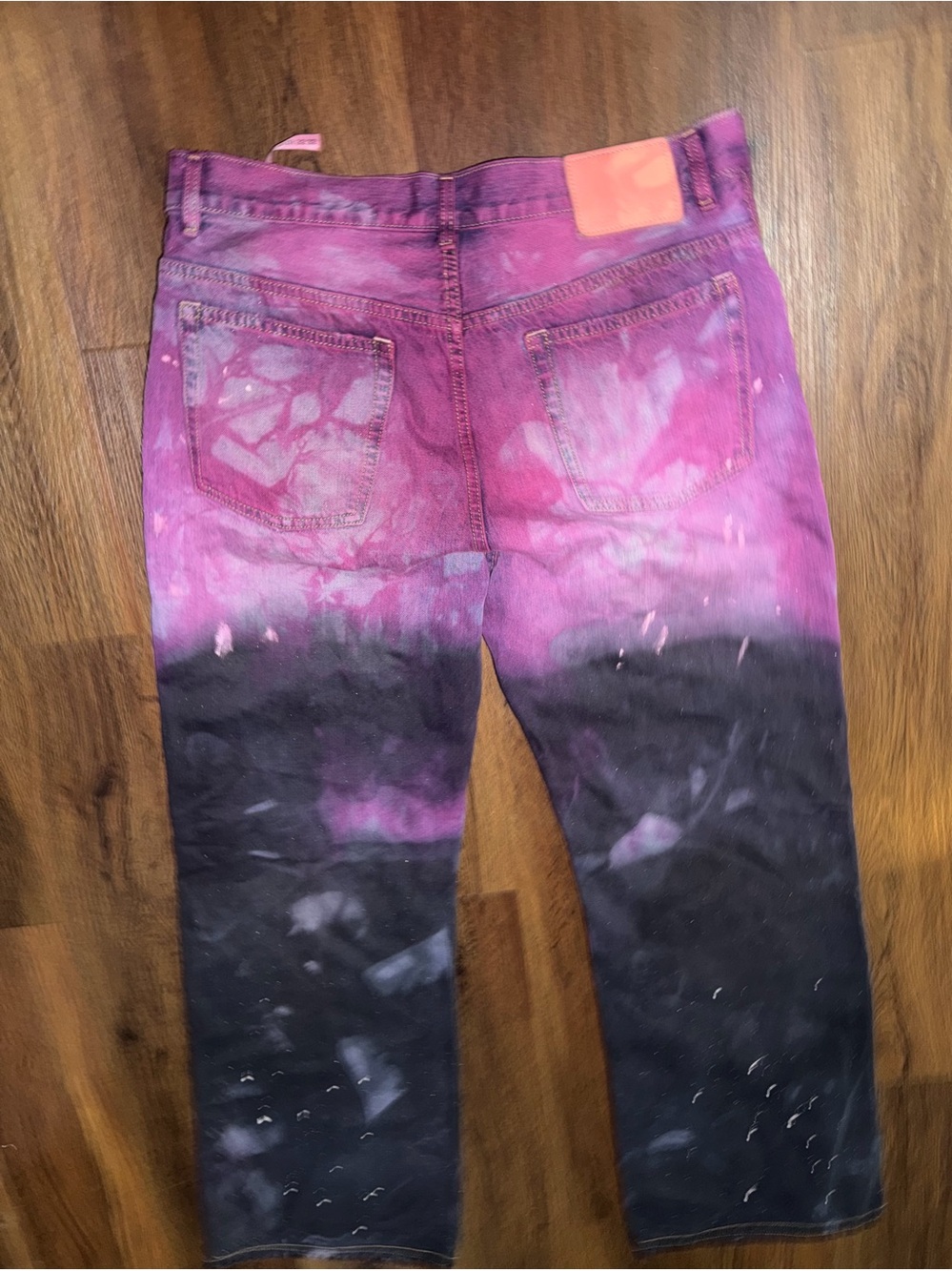Rare men’s acne studios galaxy dye jeans denim $900 summer designer casual - Picture 10 of 14